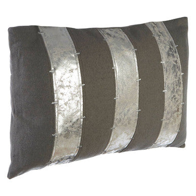 Bosie Grey and Silver Cushion | Kensington Townhouse