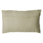 Bosie Rectangular Ivory and Silver Check Cushion | Kensington Townhouse