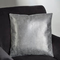 Bosie Silver Snake Effect Cushion | Kensington Townhouse