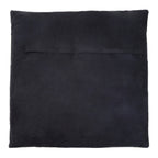 Bosie Black Hair on Leather Patchwork Cushion | Safira