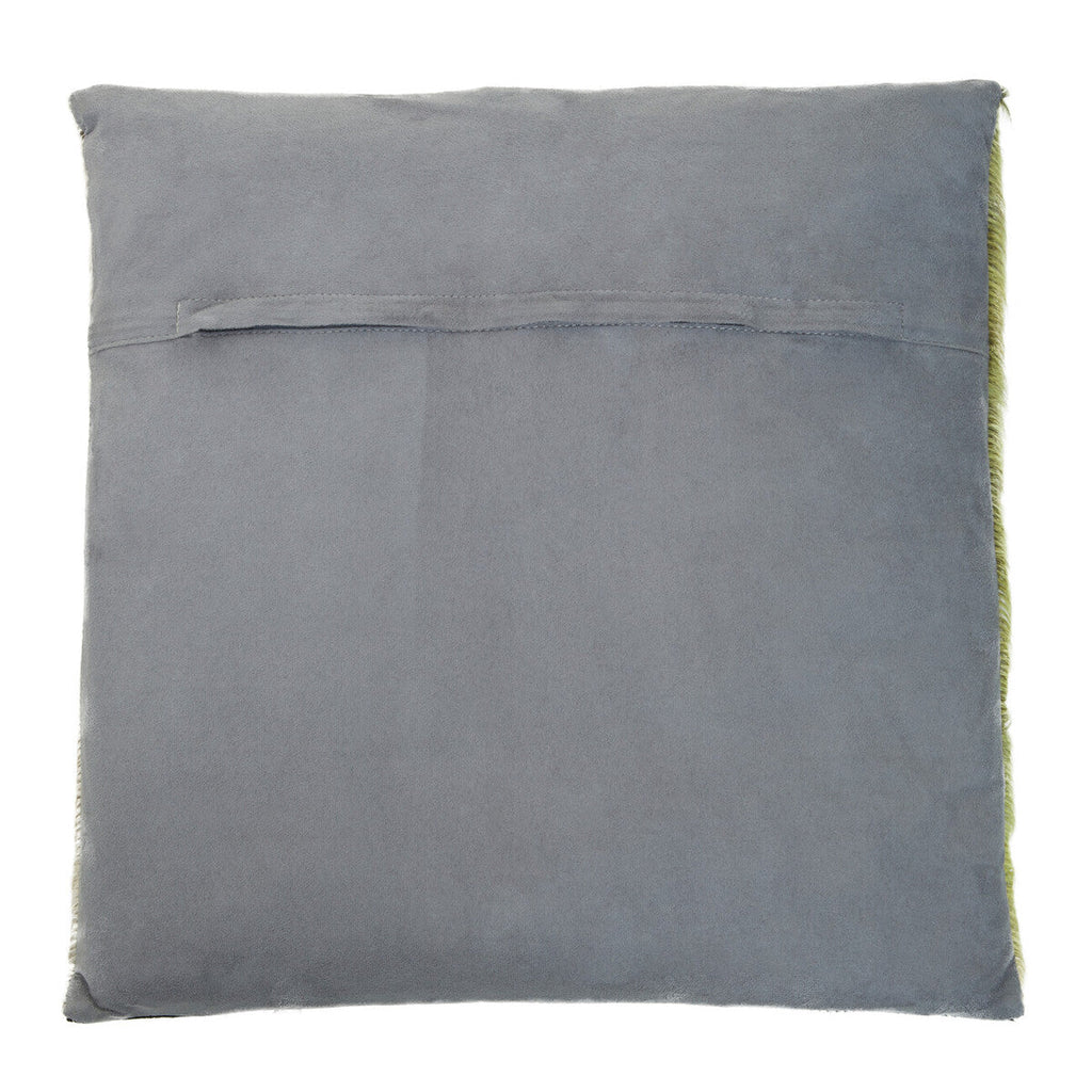 Bosie Geometric Hair on Leather Patchwork Cushion | Safira