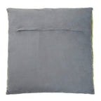 Bosie Geometric Hair on Leather Patchwork Cushion | Safira