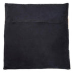 Bosie Neutral Colourblock Hair on Leather Patchwork Cushion | Safira