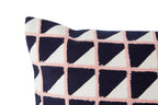 Grid Design Embroidered Cushion | Bosie Ozella