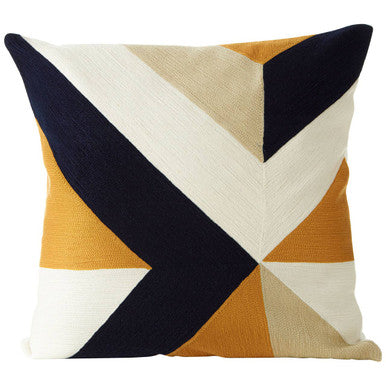 Abstract Pattern Embroidered Cushion | Bosie Ozella