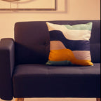 Wavy Stripes Embroidered Cushion | Bosie Ozella