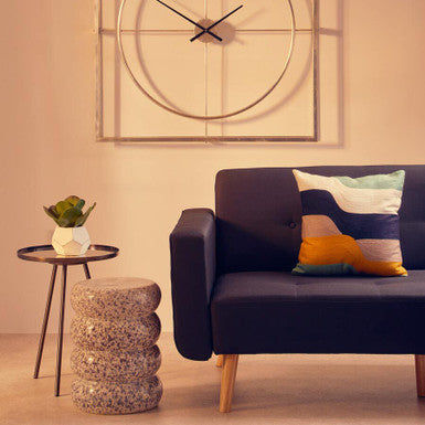 Wavy Stripes Embroidered Cushion | Bosie Ozella