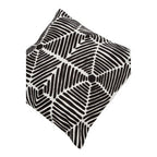 Black and White Square Embroidered Cushion | Bosie Ozella