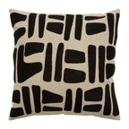 Natural and Black Square Cushion | Bosie Ozella