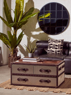 Natural and Black Square Cushion | Bosie Ozella