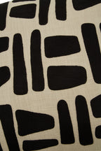Natural and Black Square Cushion | Bosie Ozella