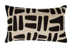 Natural and Black Rectangular Cushion | Bosie Ozella