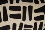 Natural and Black Rectangular Cushion | Bosie Ozella