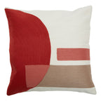 Red and White Tonal Cushion | Bosie Ozella