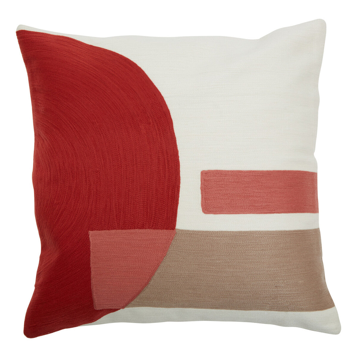 Red and White Tonal Cushion | Bosie Ozella