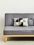 Circular Embroidered Rectangular Cushion | Bosie Ozella