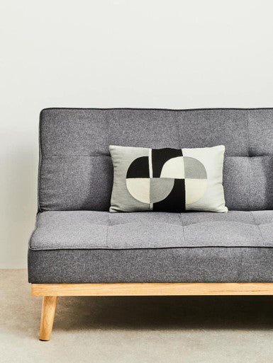 Circular Embroidered Rectangular Cushion | Bosie Ozella