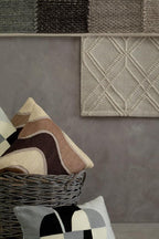 Circular Embroidered Rectangular Cushion | Bosie Ozella