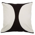 Black and White Semi Circular Design Cushion | Bosie Ozella
