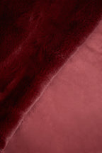Bosie Red Wine Faux Fur Throw | Lamina
