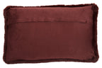 Bosie Red Wine Rectangular Cushion | Lamina