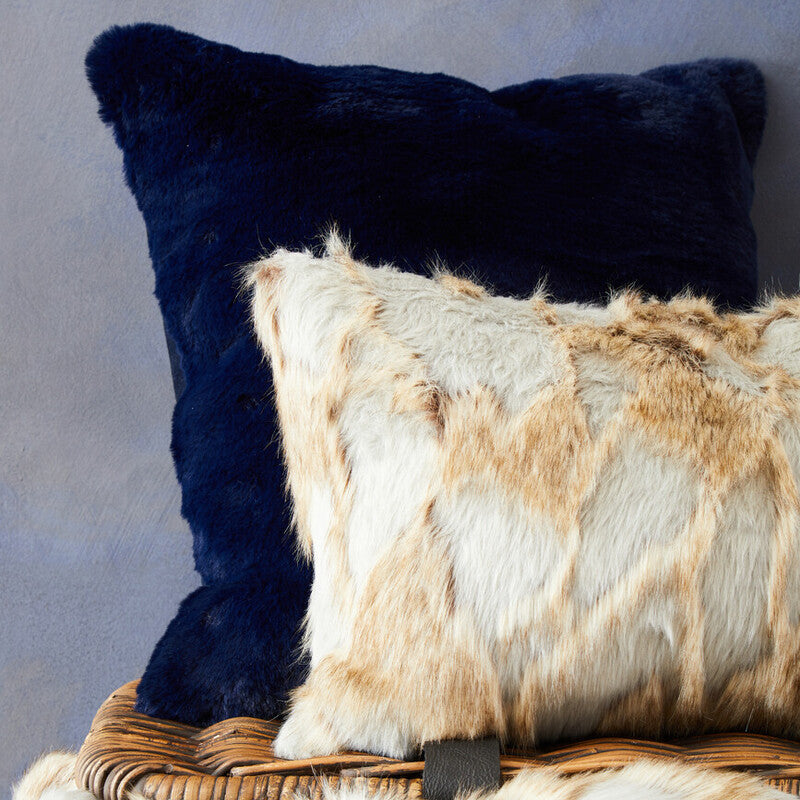 Bosie Navy Blue Square Cushion | Lamina