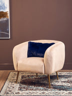 Bosie Navy Blue Rectangular Cushion | Lamina