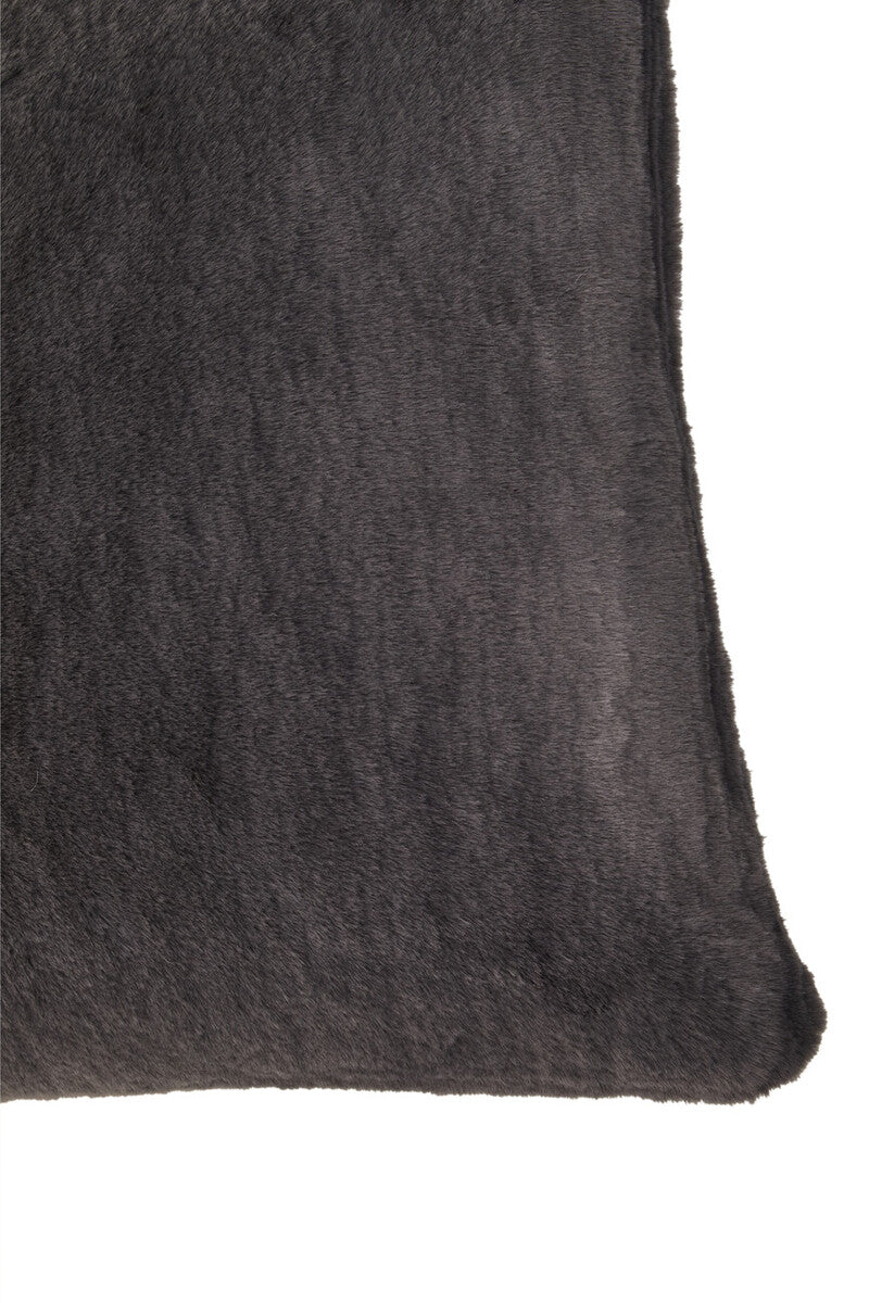 Bosie Grey Square Fur Cushion | Lamina