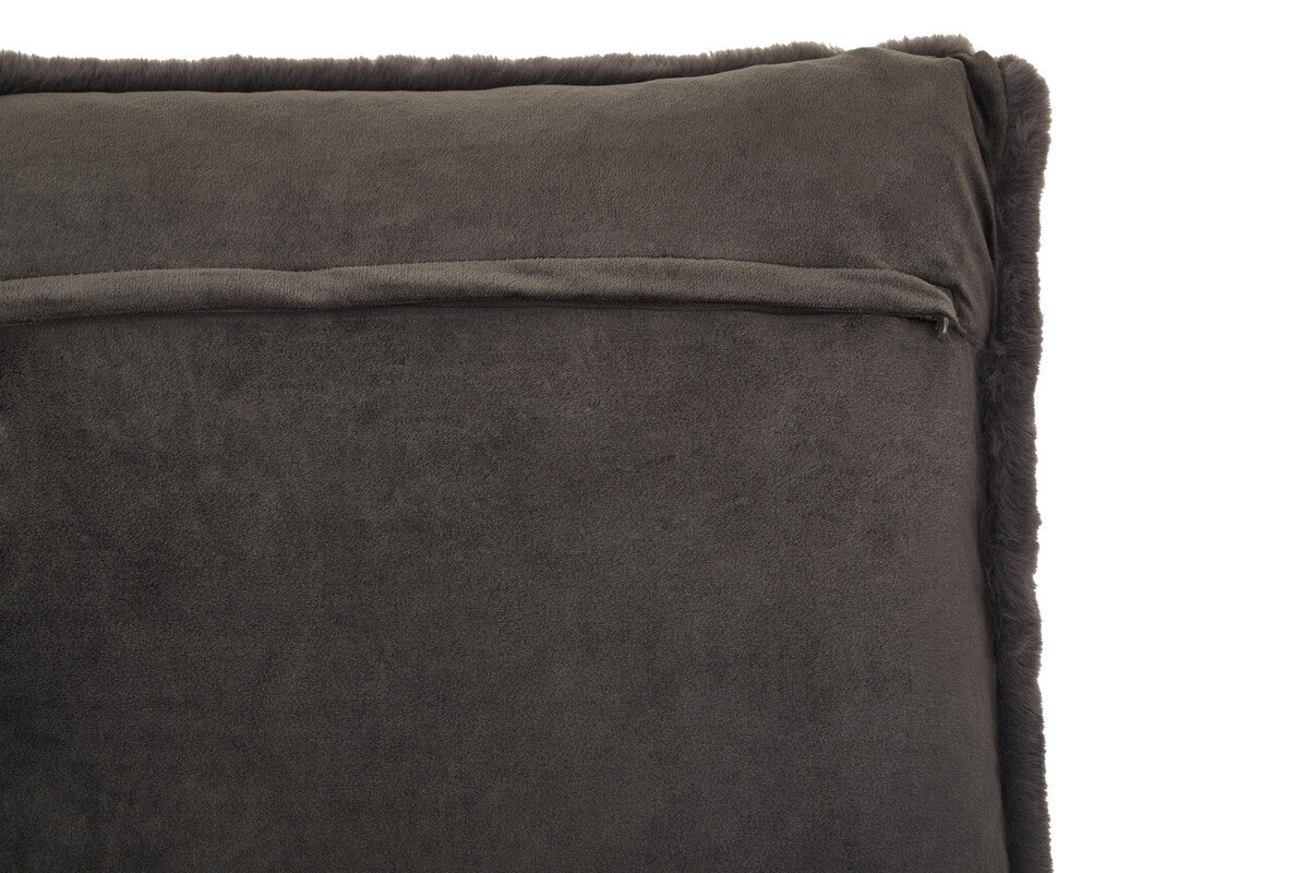 Bosie Grey Square Fur Cushion | Lamina