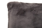 Bosie Grey Rectangular Fur Cushion | Lamina
