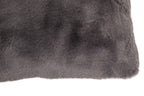 Bosie Grey Rectangular Fur Cushion | Lamina
