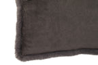 Bosie Grey Rectangular Fur Cushion | Lamina