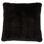 Bosie Black Square Fur Cushion | Lamina