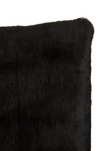 Bosie Black Square Fur Cushion | Lamina
