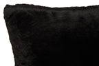 Bosie Black Rectangular Fur Cushion | Lamina