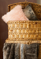 Bosie Mocha Ombre Fur Throw | Lamina