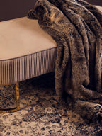 Bosie Mocha Ombre Fur Throw | Lamina
