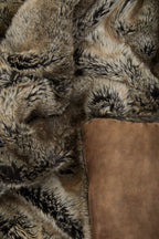 Bosie Mocha Ombre Fur Throw | Lamina