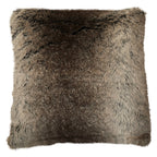 Bosie Mocha Ombre Square Fur Cushion | Lamina