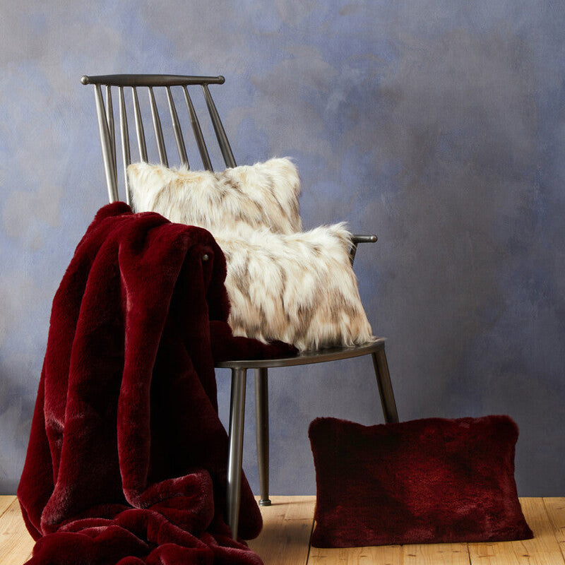 Bosie Natural Fur Square Fur Cushion | Lamina