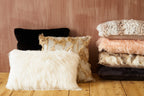 Bosie Natural Rectangular Fur Cushion | Lamina