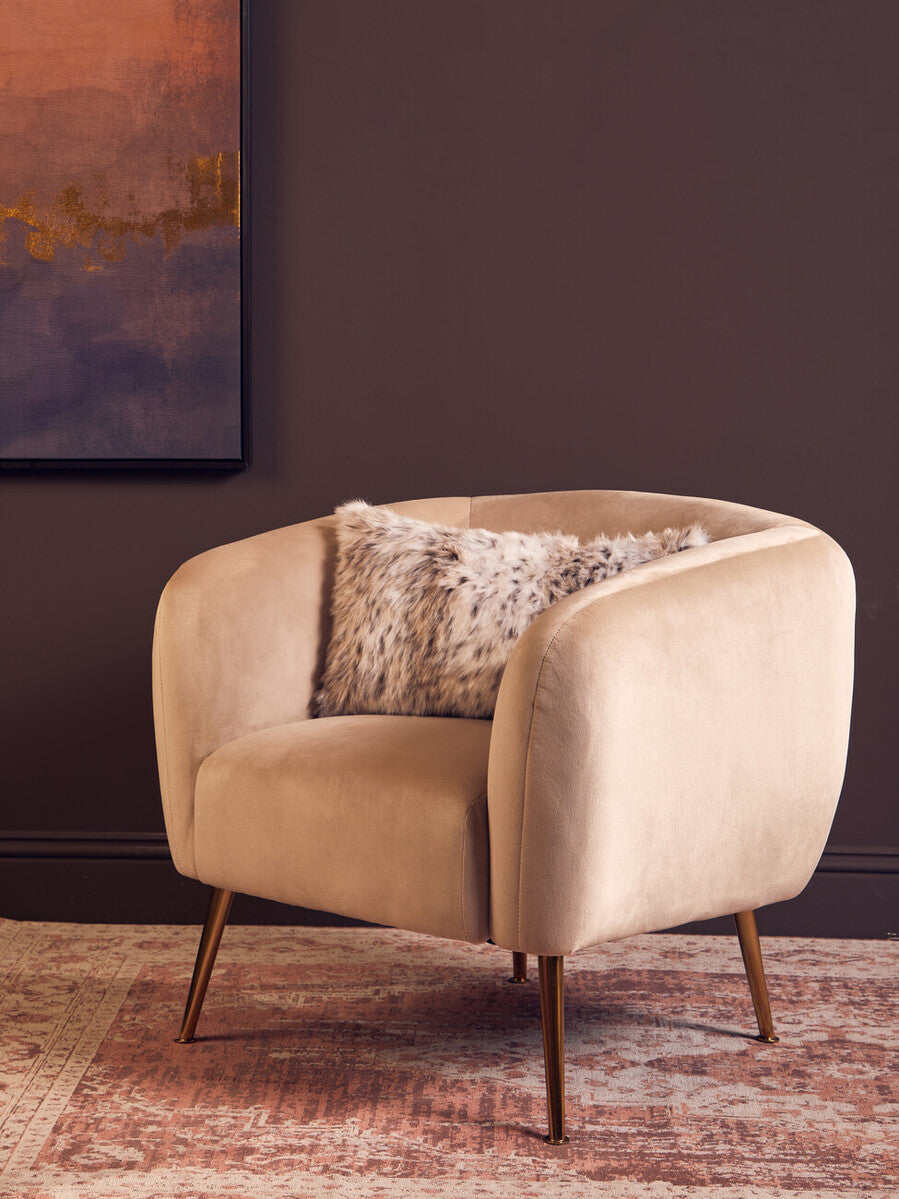 Bosie Animal Print Rectangular Fur Cushion | Lamina