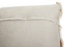 Bosie Grey and Natural Square Fur Cushion | Lamina