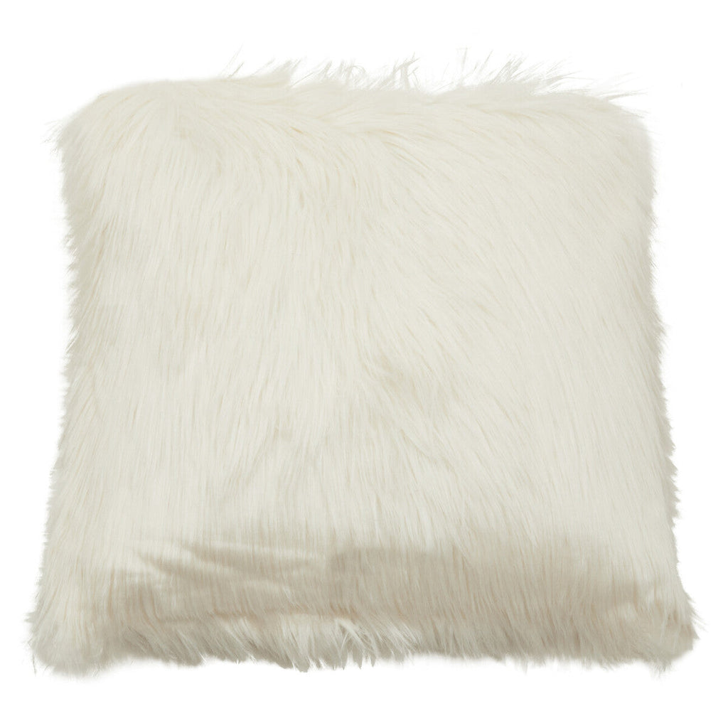 Bosie Cream Square Fur Cushion | Lamina
