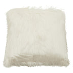 Bosie Cream Square Fur Cushion | Lamina
