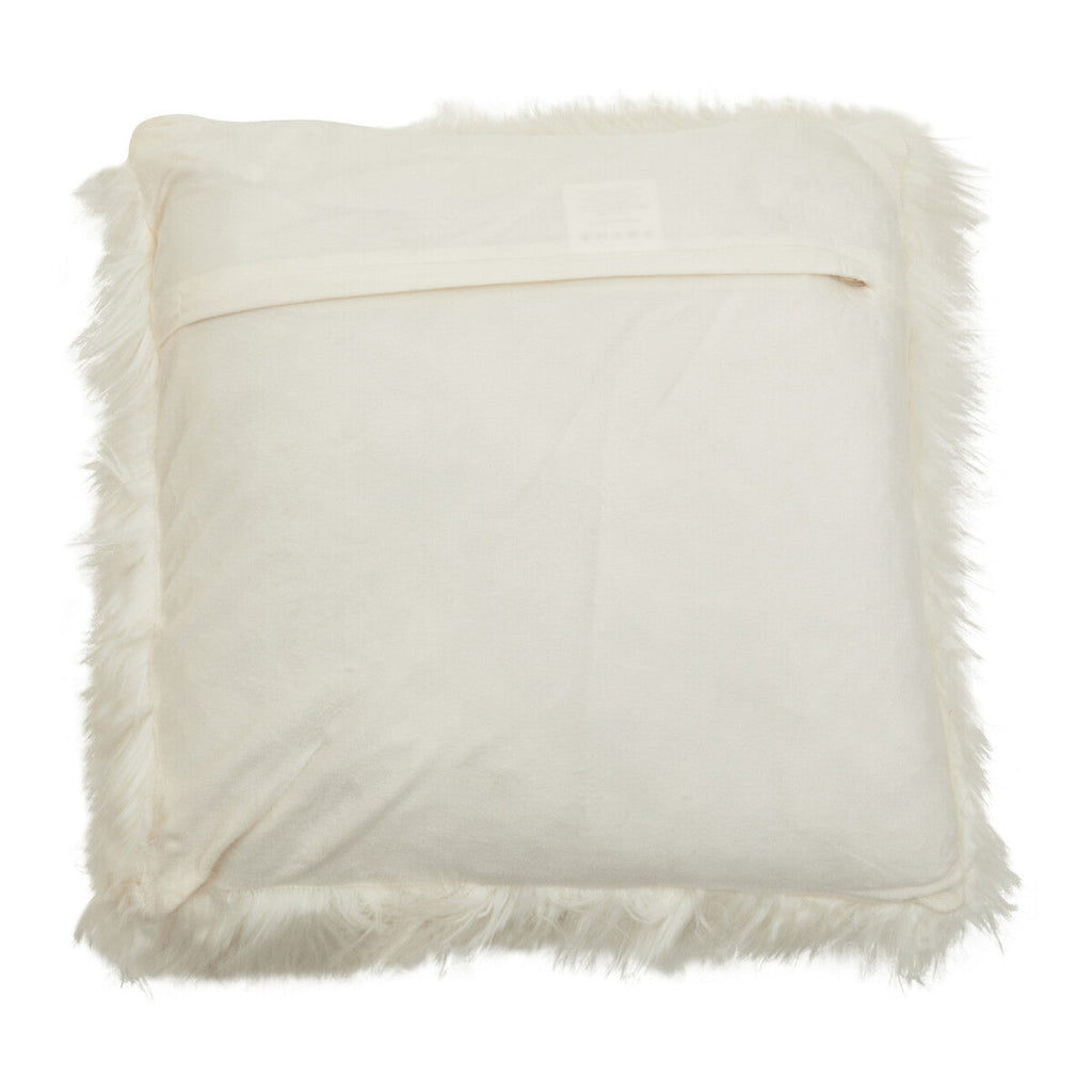 Bosie Cream Square Fur Cushion | Lamina