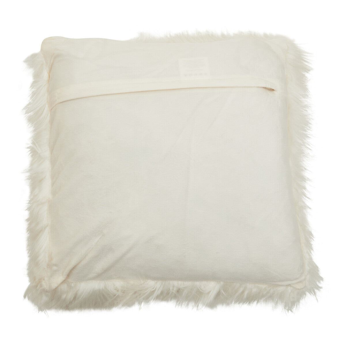 Bosie Cream Square Fur Cushion | Lamina