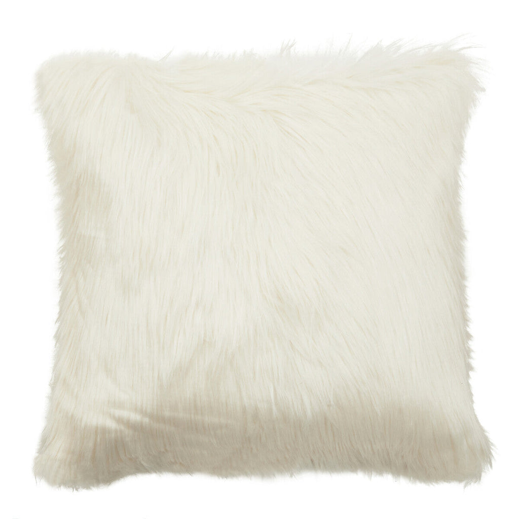 Bosie Cream Square Fur Cushion | Lamina