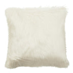 Bosie Cream Square Fur Cushion | Lamina
