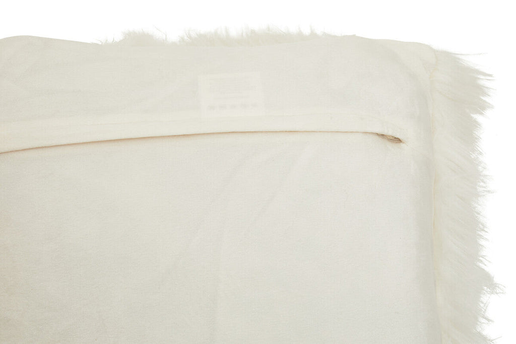 Bosie Cream Square Fur Cushion | Lamina